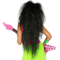 Černá paruka vlnitá dlouhá